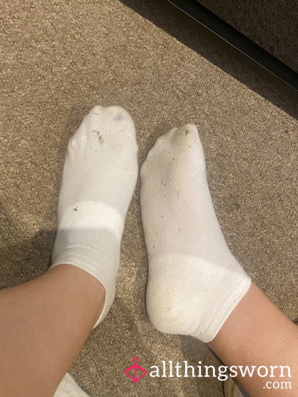 Worn White Socks