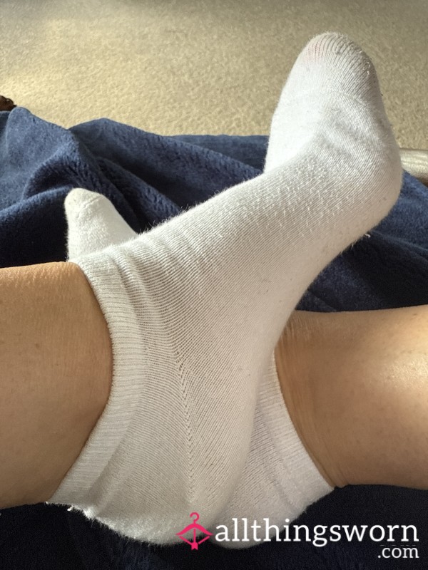 Worn White Socks