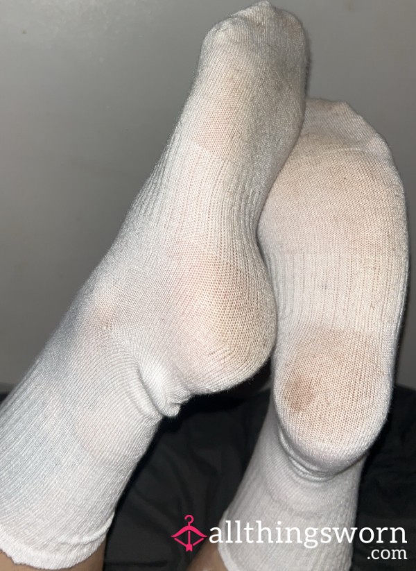 Worn White Socks