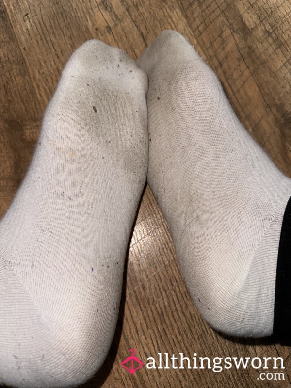 Worn White Socks