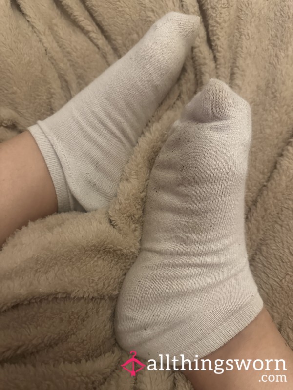 Worn White Socks