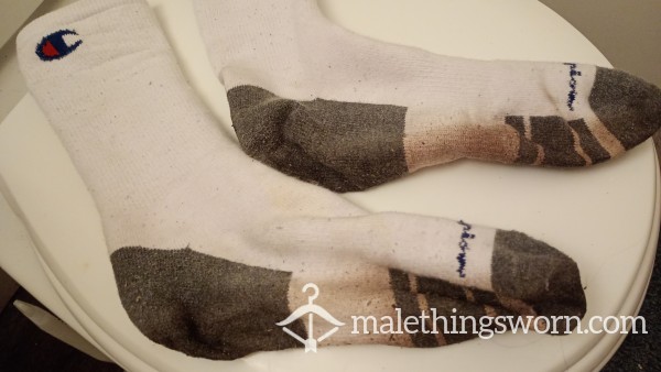 Worn White Socks