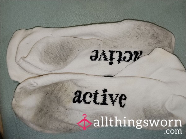 Worn White Socks ACTIVE