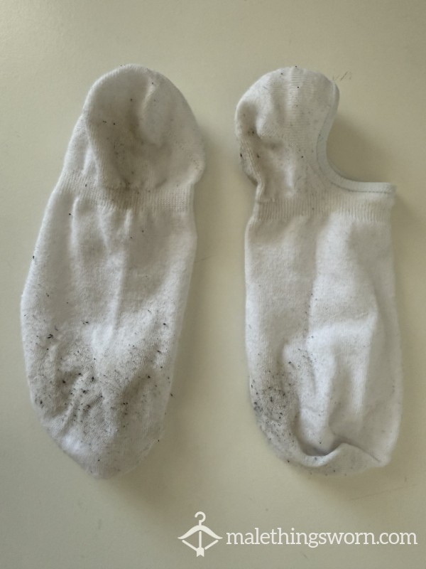 Worn White Socks - Below Ankle Style (multiple Pairs For Sale)