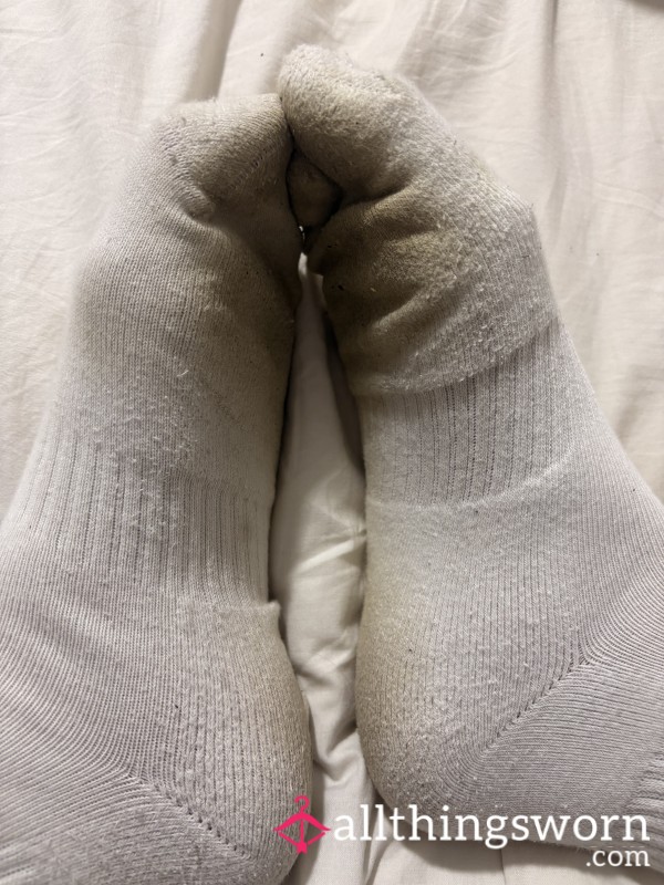 Worn White Socks – Fresh From Riding & Garden Work