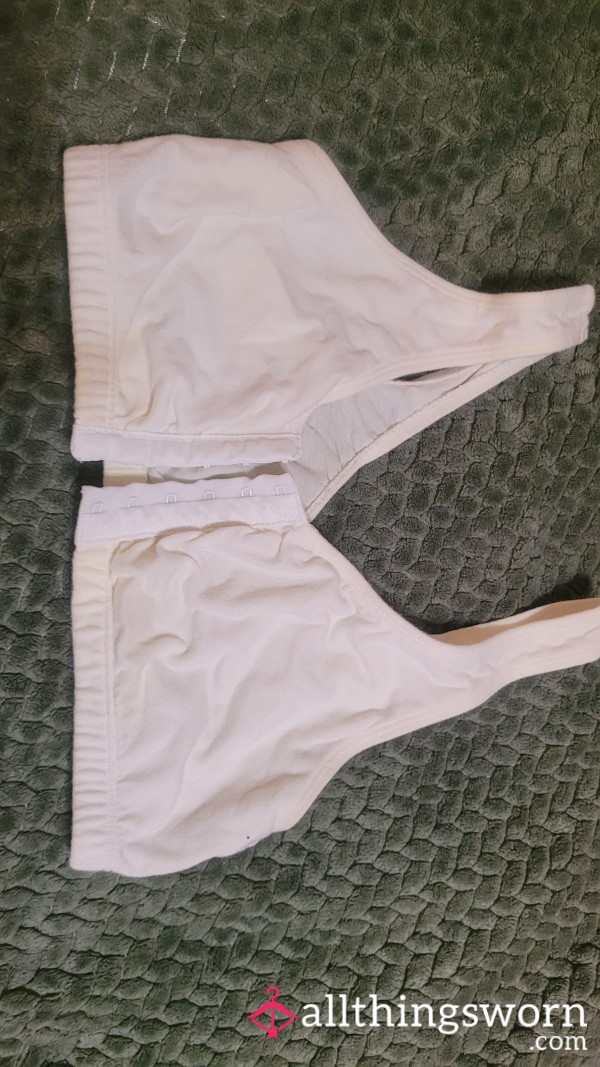 Worn White Sports Bra