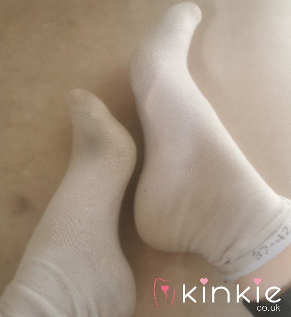 Worn White Sweaty Socks - 48 Hour Wear