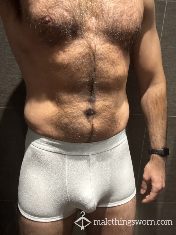 Worn White Trunks Medium