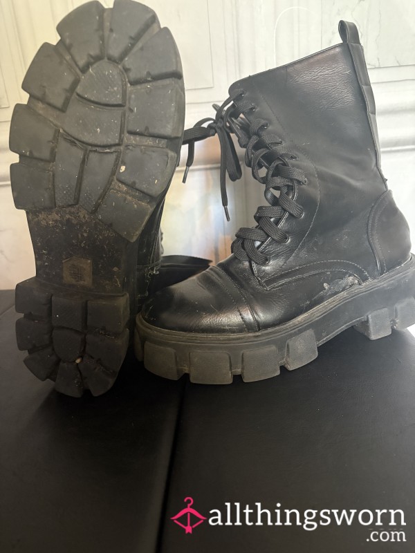 Worn Work Boots