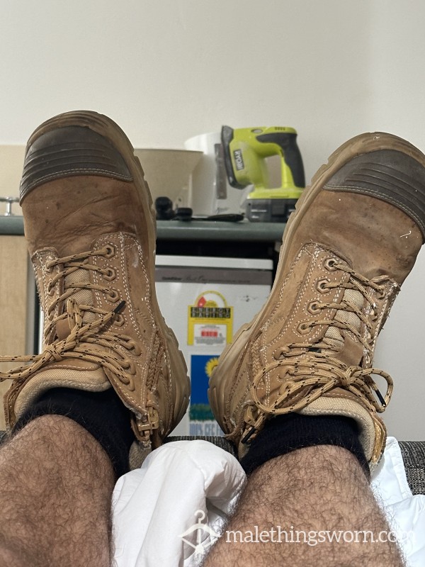 Worn Work Boots