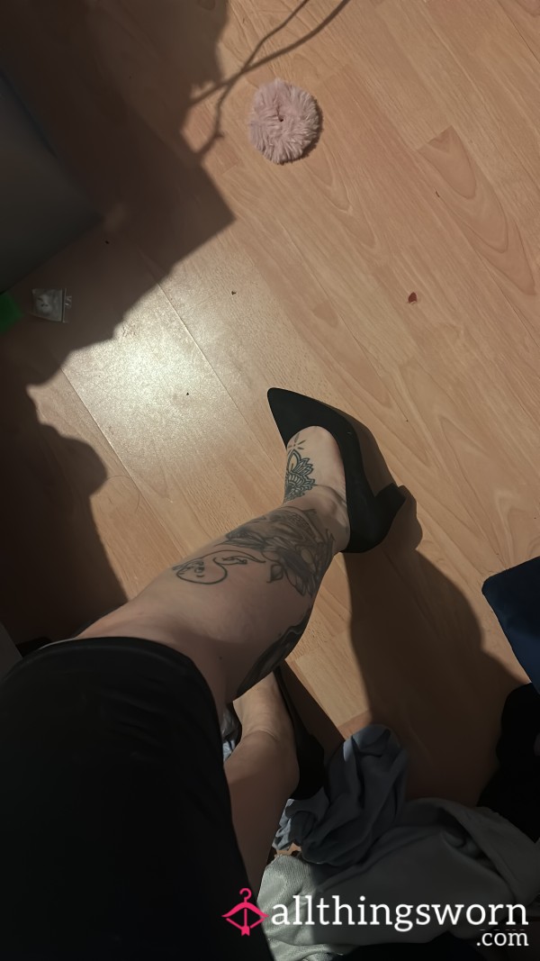 Worn Work Heels