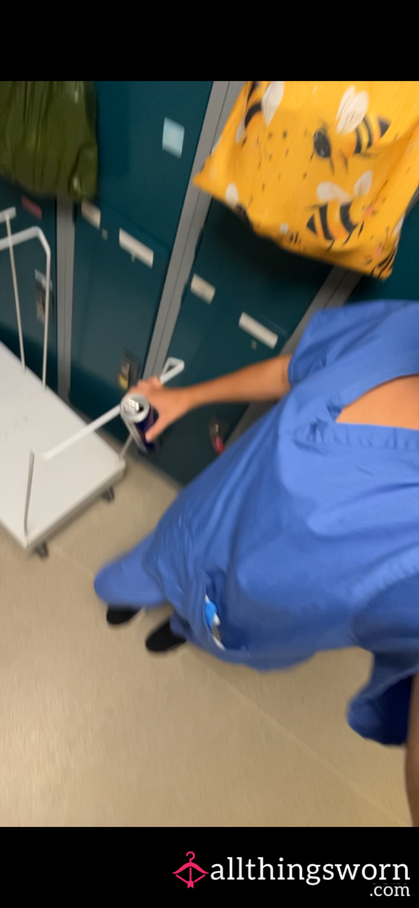 Worn Work Scrubs