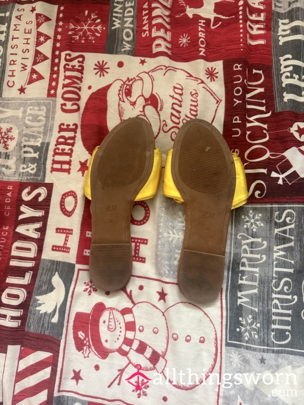 Worn Yellow Sandals