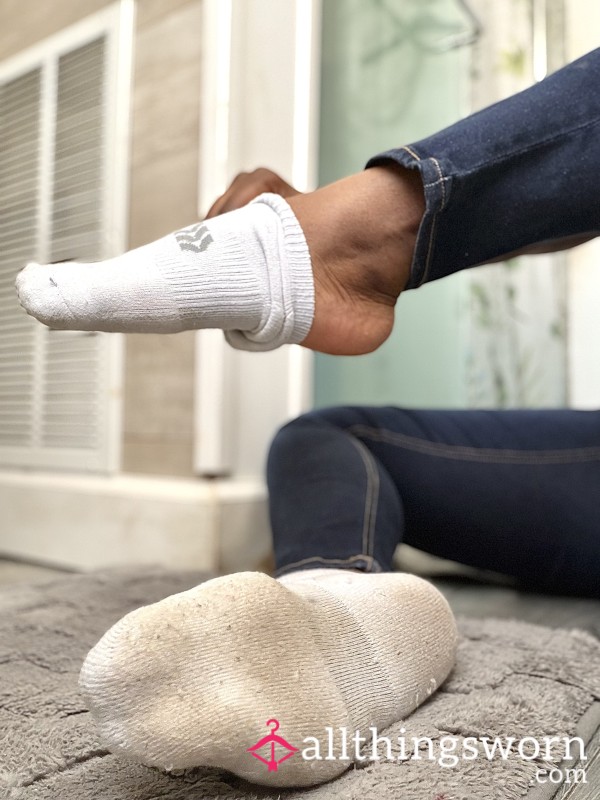 Worn Yoga Socks