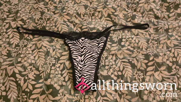 Worn Zebra Thong