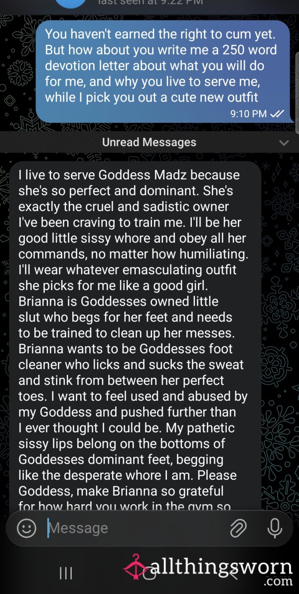 Worship Me Sub & Sissy Days 🖤✨️