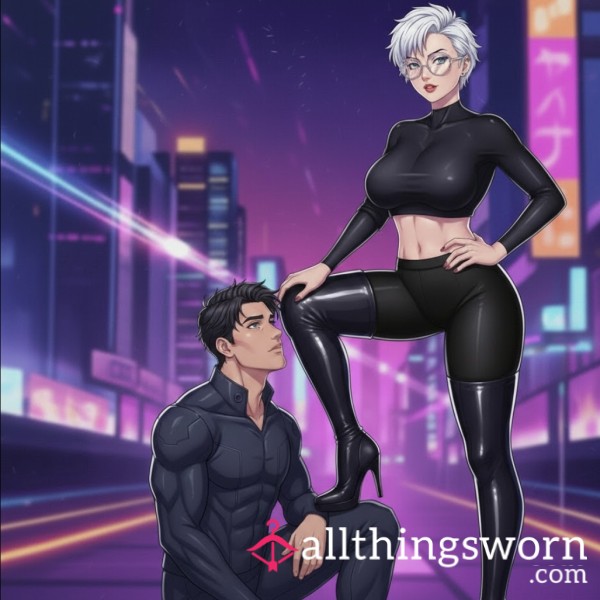 Worship My Black Ankle Boots (10 Pics)