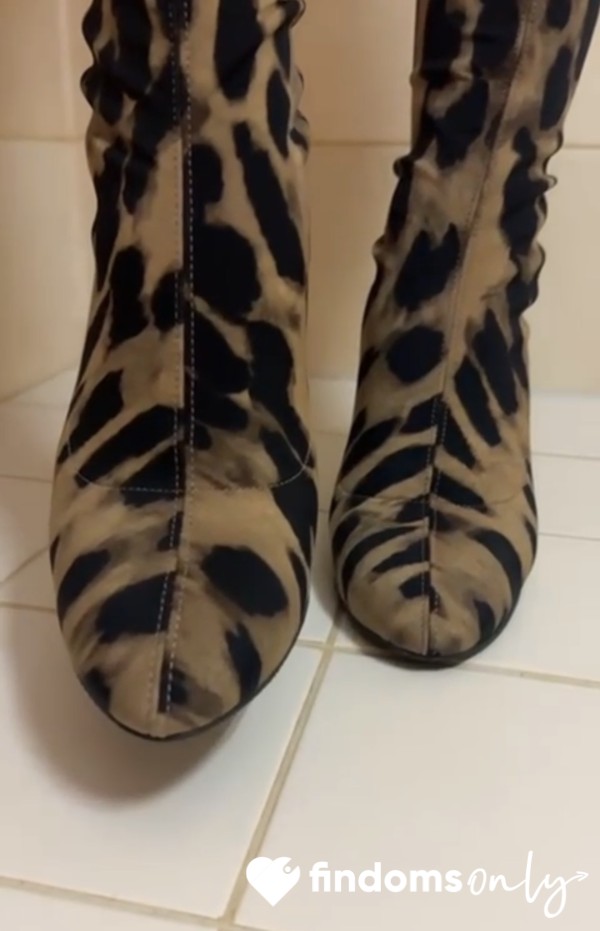 Worship My Feet In Leopard Booties — By My Command 🐆