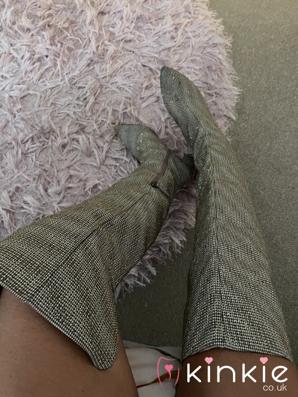 Worship My Gold Over The Knee Boots