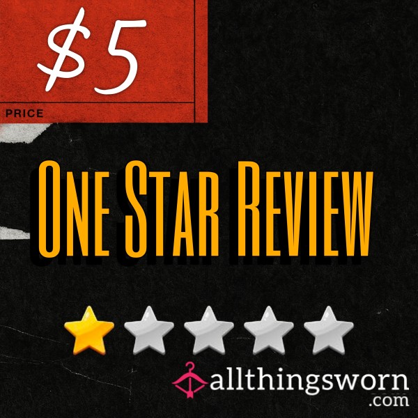 Worthless One Star Review