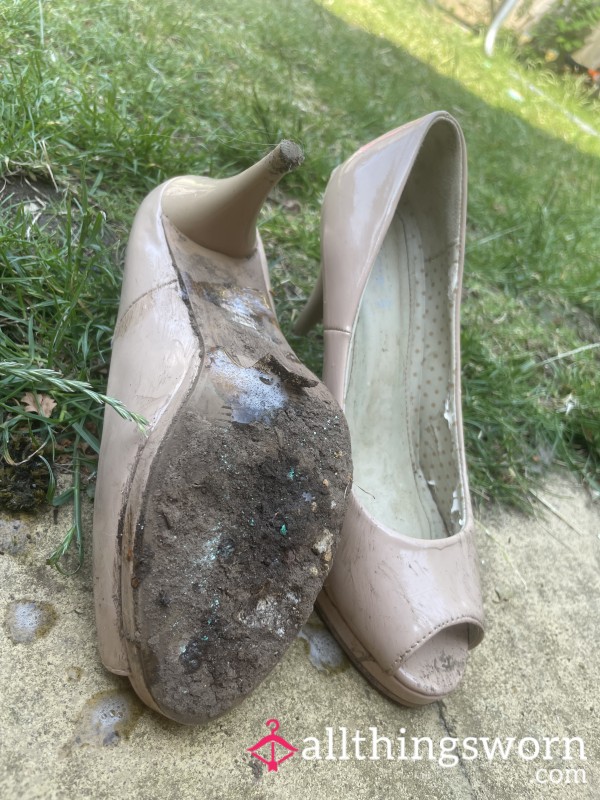 Wrecked High Heels. Who’s Cleaning These Up? 👅