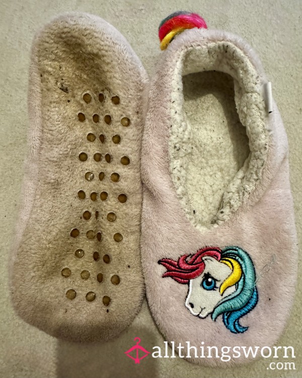 Wrecked My Little Pony Slippers