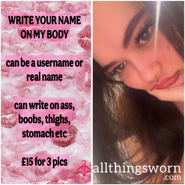 Write On My Body✍️