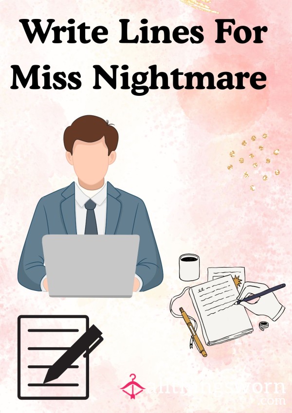 Write Your Lines For Miss 📝