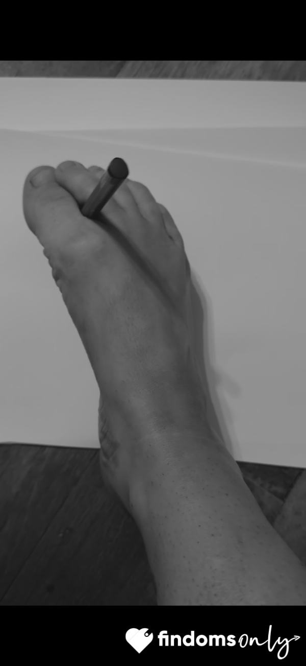 Writing And Drawing With My Foot