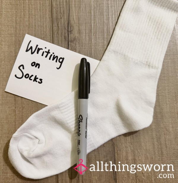 Writing On Socks (Name Or Words)