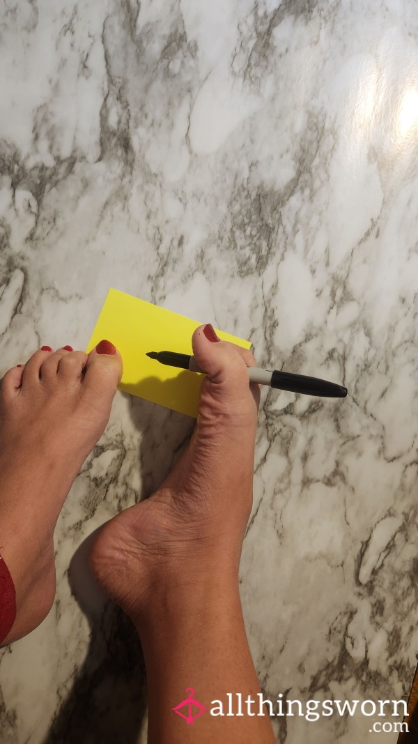 Writing With My Toes
