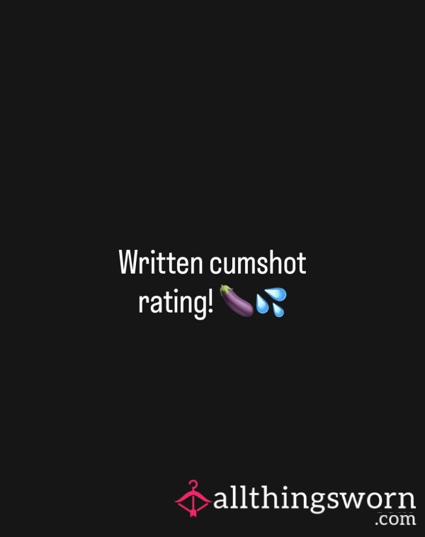 Written C*m/ C*mshot Rating