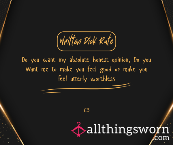 Written D*ck Rate