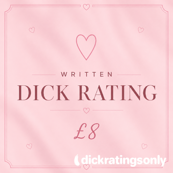 WRITTEN D*ck RATING 🖤