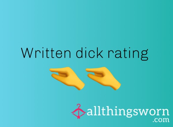 Written D*ck Rating