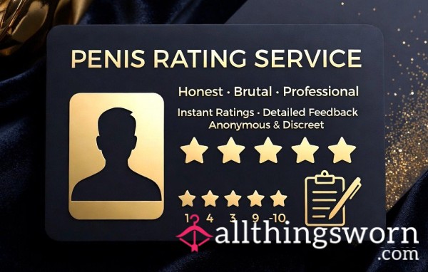 Written D*ck Rating - Honest, Detailed Feedback From Me