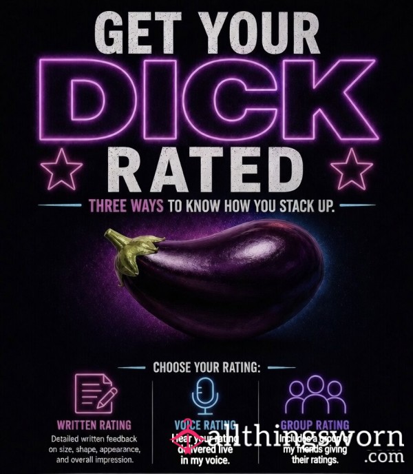 Written D*ck Ratings 🍆