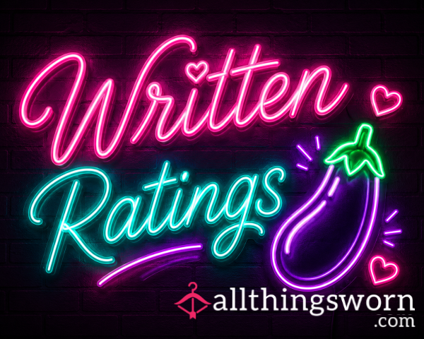 Written D*ck Ratings 🍆