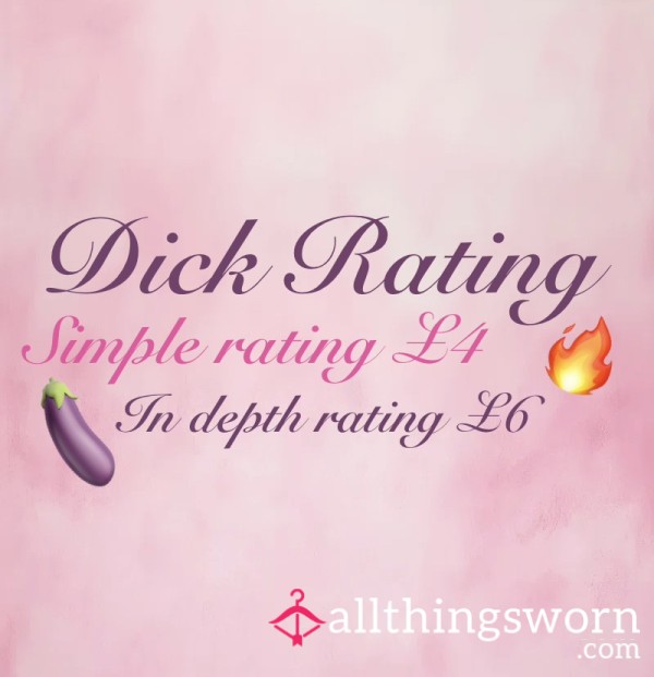 Written D*ck Ratings - Let Me Rate Your Package 🤫