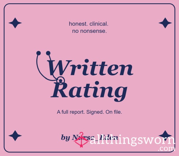 Written Nurses D*ck Rating