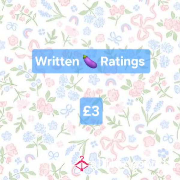 Written 🍆 Ratings