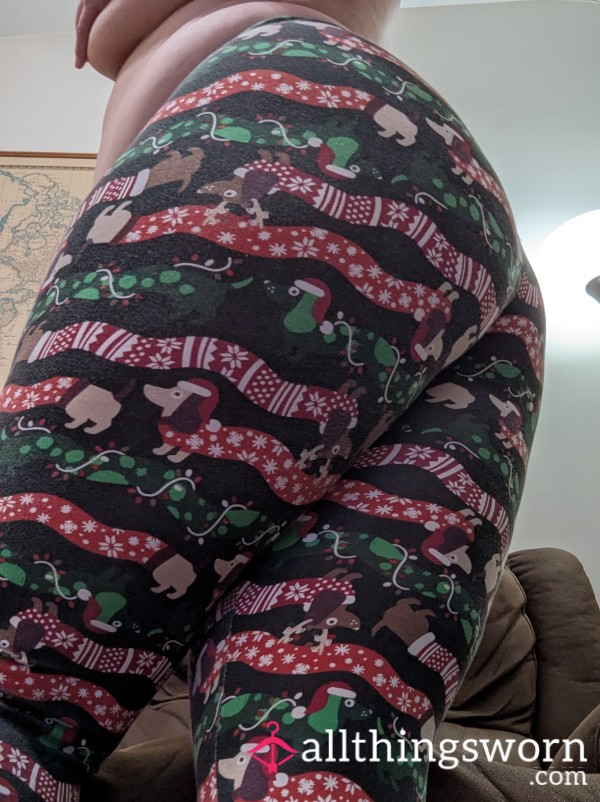 X-mas Pup Tight A** Pajamas Leggings