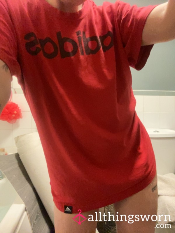 ♥️XL Adidas Tee | Filthy Favourite Worn To Absolute Death💀 | 24 Hour Wear & Slept In😈.