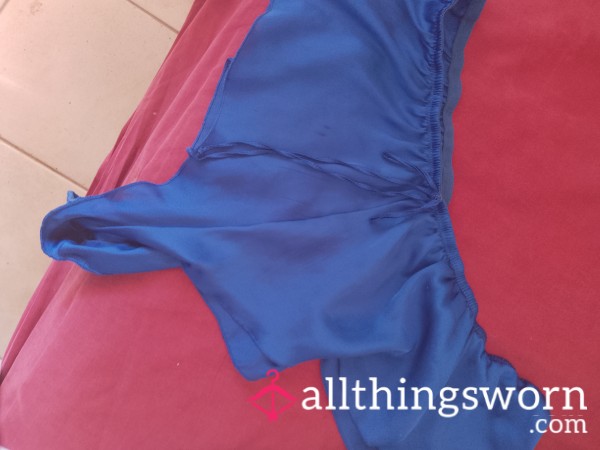 Xl Blue Panties Worn For 3 Days