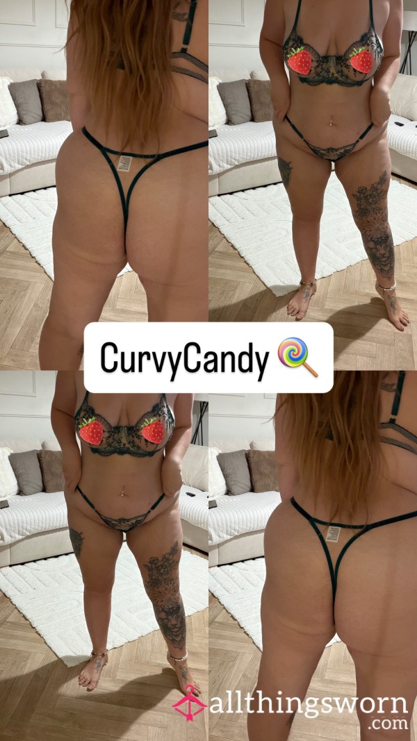 💚 XL Green Lace Lingerie Set 💚