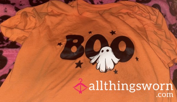 (XL) Halloween Boo! BO Sweat Scented, Very Well Worn Lounge T-shirt 🎃