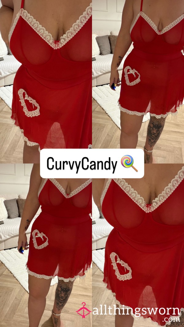 ❤️ XL Red Babydoll – Stunning & Flattering ❤️