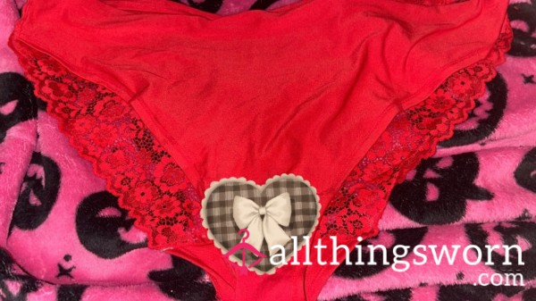 (XL) Red Breathable S**y Panties 💋💗