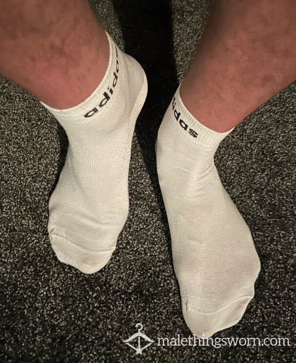 XL Sweaty Worn Adidas Socks
