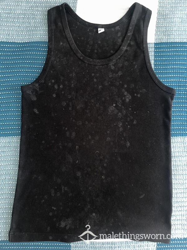 Xs Black Ribbed Tank With 50+ Loads